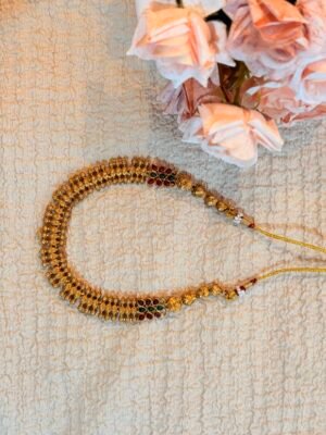 Antique Matte necklace(RUBYGREEN COLOR)