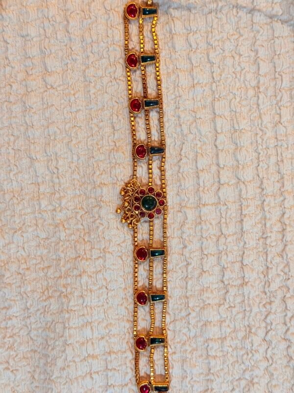 Ruby Green Layered necklace set