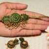 Green kemp stone choker set