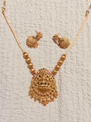 Goddess haaram set with jhumka