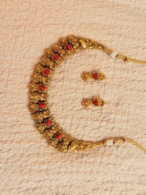 Ruby Coral necklace set