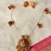 Invisible Ruby chain with earrings