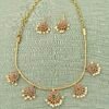 Timeless Ruby Green Necklace Set