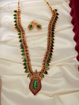 Green long antique haaram