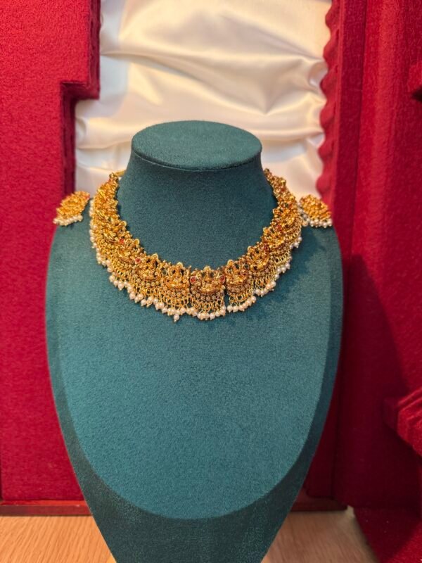 Pavithra Lakshmi antique necklace set