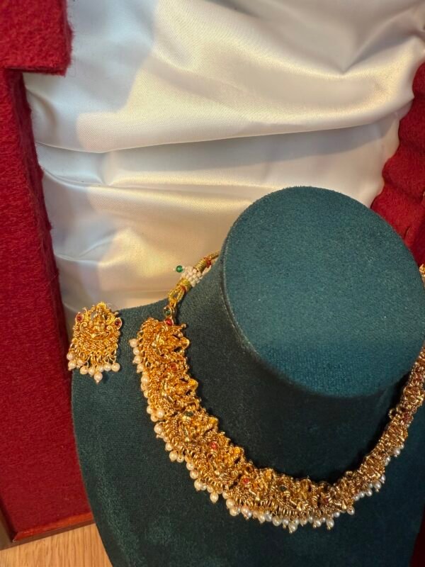 Pavithra Lakshmi antique necklace set