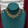 Mint green stone necklace set