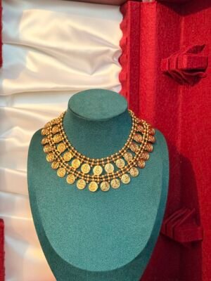 img_8438 Double layered coin necklace set