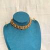 Lakshmi coin green Palakka Onam necklace