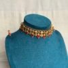 Lakshmi coin Ruby Palakka Onam necklace