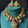 Sabyasachi inspired bridal statement necklace and earrings