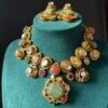 Sabyasachi inspired bridal statement necklace and earrings